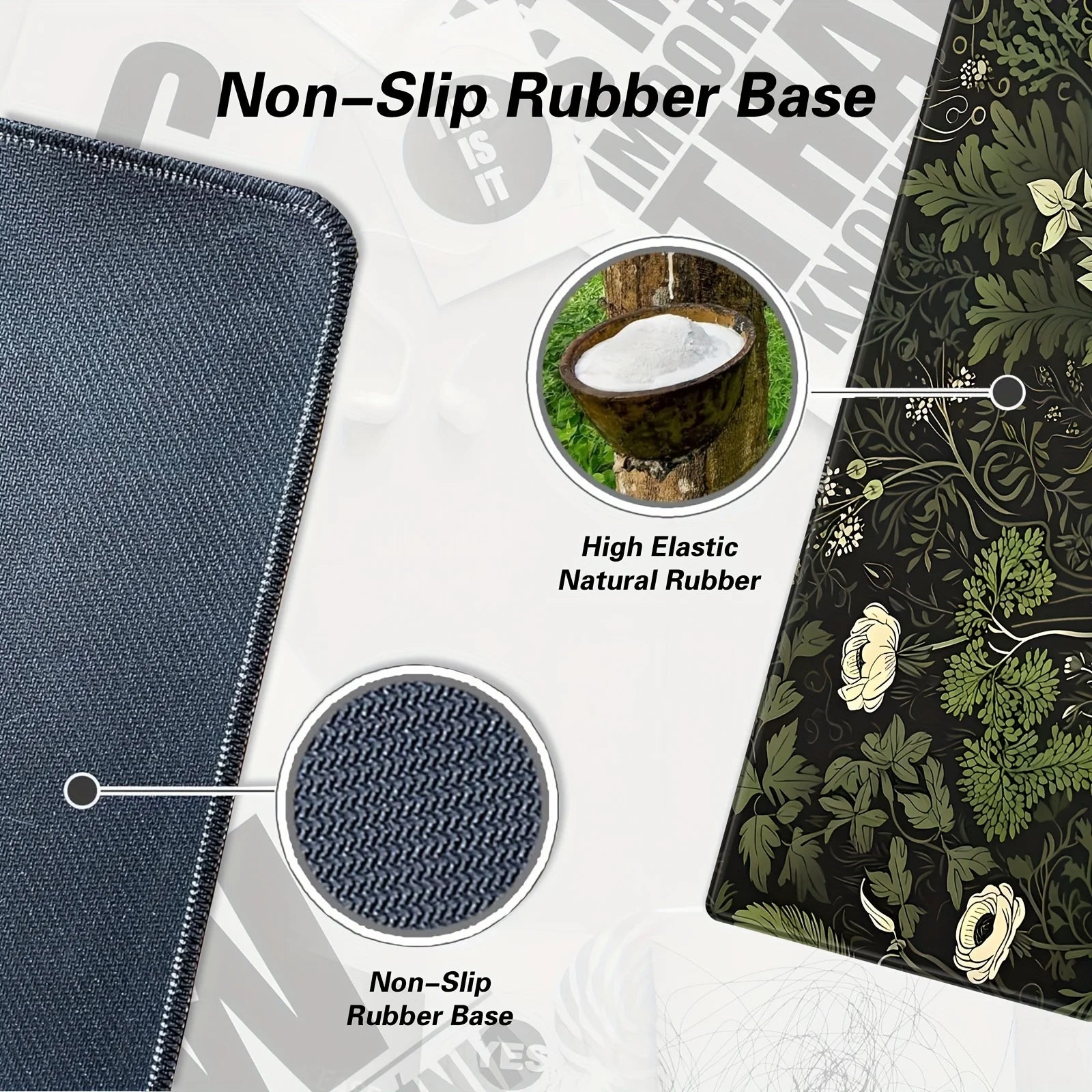Vue detail tapis de souris Classic Bloom