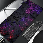 Tapis de souris 1000x500 Neon Fracture — détail surface textile