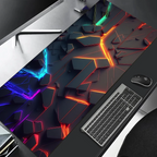 Tapis de souris XXL Voltage Rift — détail surface textile