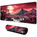 Tapis de souris 900x400 Crimson Horizon — détail surface textile