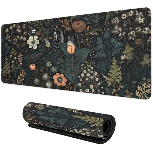 Tapis de souris 1000x500 Dark Bloom — détail surface textile