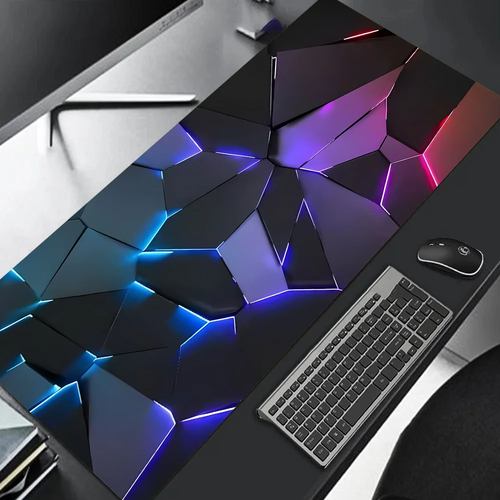 Tapis de souris 1000x500 Neon Pulse — détail surface textile