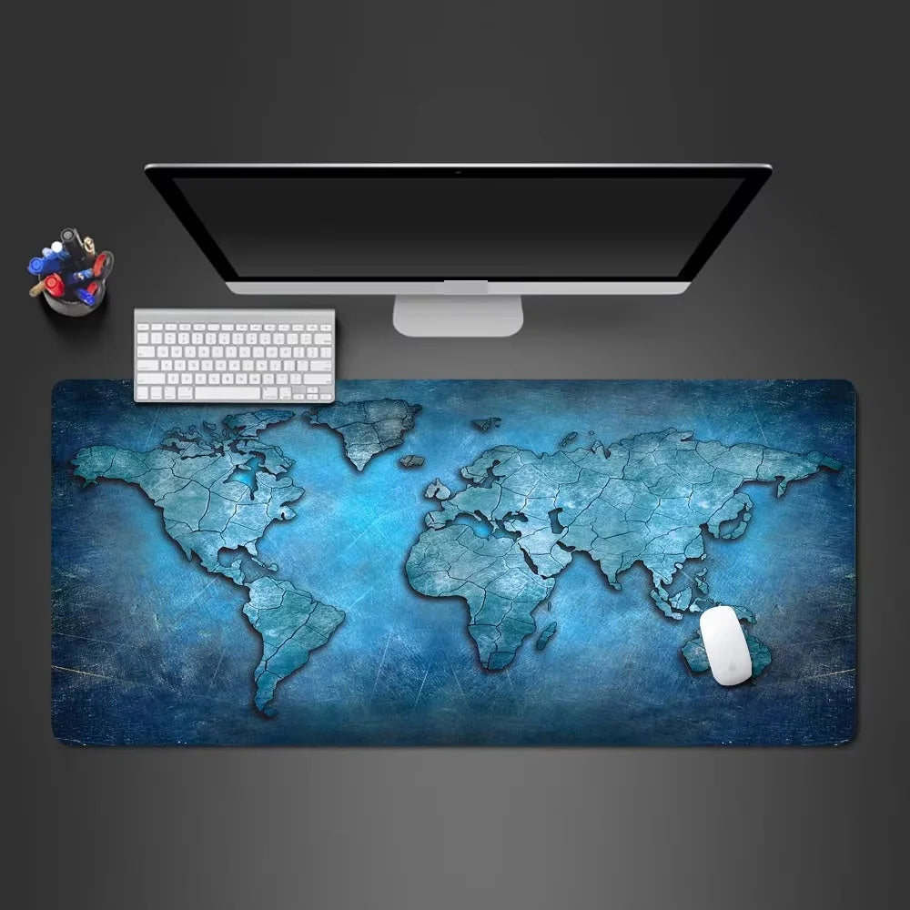 Tapis de souris 900x400 Ocean Map — détail surface textile