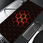 Tapis de souris 1000x500 Inferno Grid — détail surface textile