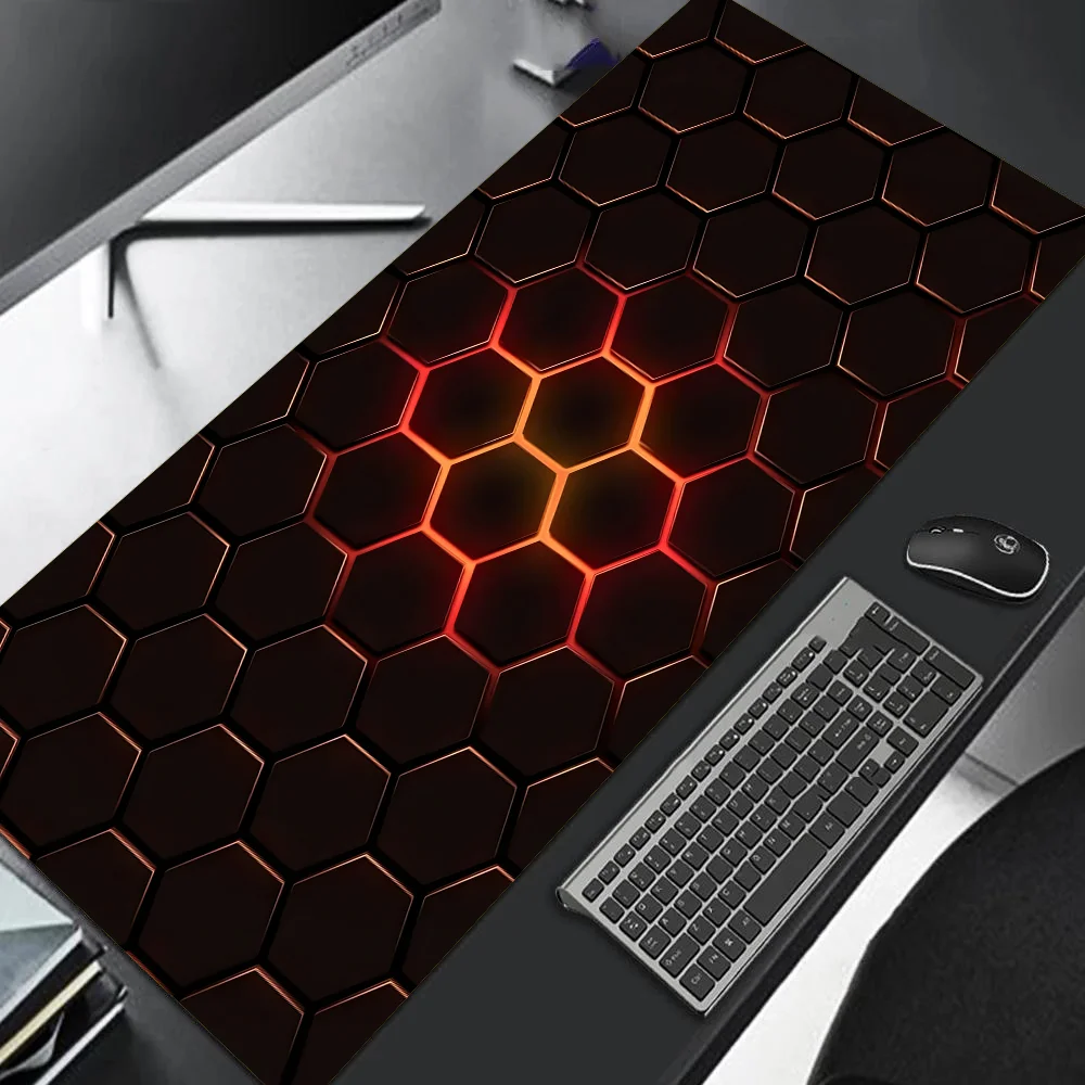 Tapis de souris 1000x500 Inferno Grid — détail surface textile