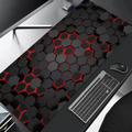 Tapis de souris XXL Hexa Core Red — détail surface textile