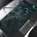 Tapis de souris XXL Hexa Pulse Blue — détail surface textile
