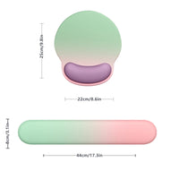 Tapis de souris ergonomique | Mint Coral Gradient