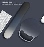 Vue detail tapis de souris Mint Coral Gradient