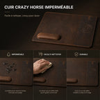 Tapis de souris cuir | Power Desk
