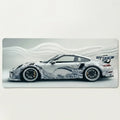 Tapis de souris 1000x500 style voiture de course supercar blanche