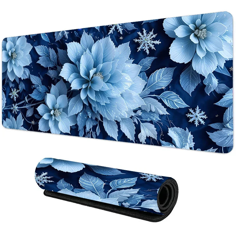 Tapis de souris 1000x500 Arctic Bloom — détail surface textile