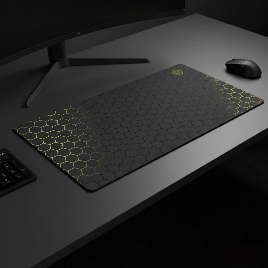 Tapis de souris 1000x500 Hex Core — détail surface textile