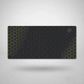 Tapis de souris 1000x500 motifs ruche noir et doré