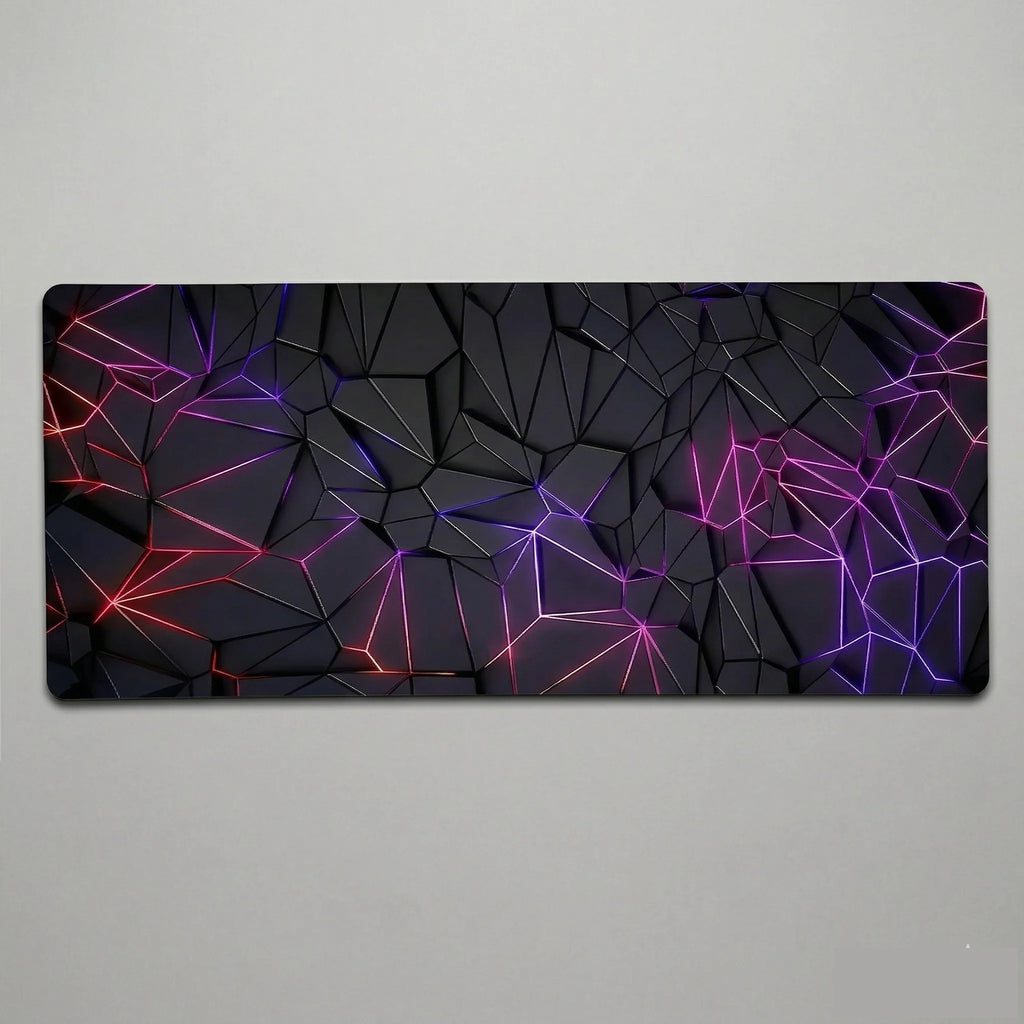 Tapis de souris 1000x500 neon fractures motifs éclairs
