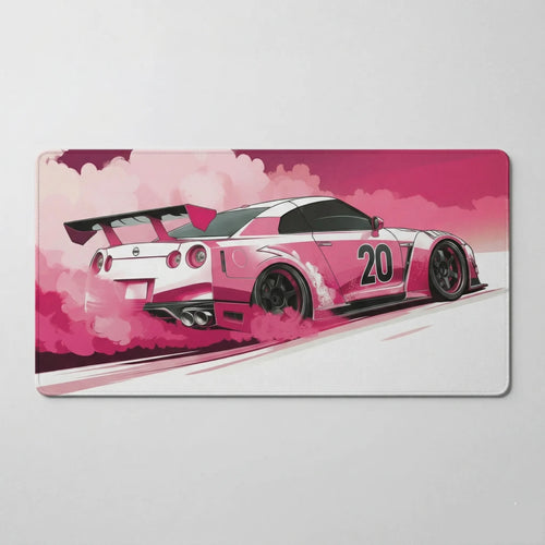 Vue detail tapis de souris 1000x500 Pink Velocity