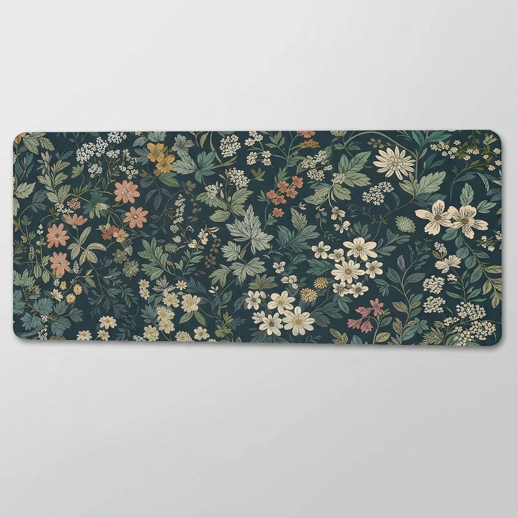 Tapis de souris 1000x500 à motifs floraux de couleurs