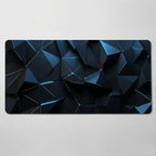 Tapis de souris 900x400 aux motifs bleus fracturés