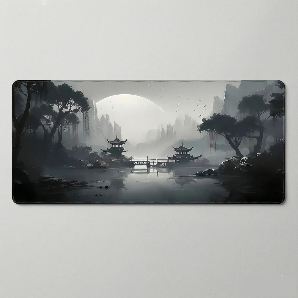 Tapis de souris 900x400 gris avec motifs templiers