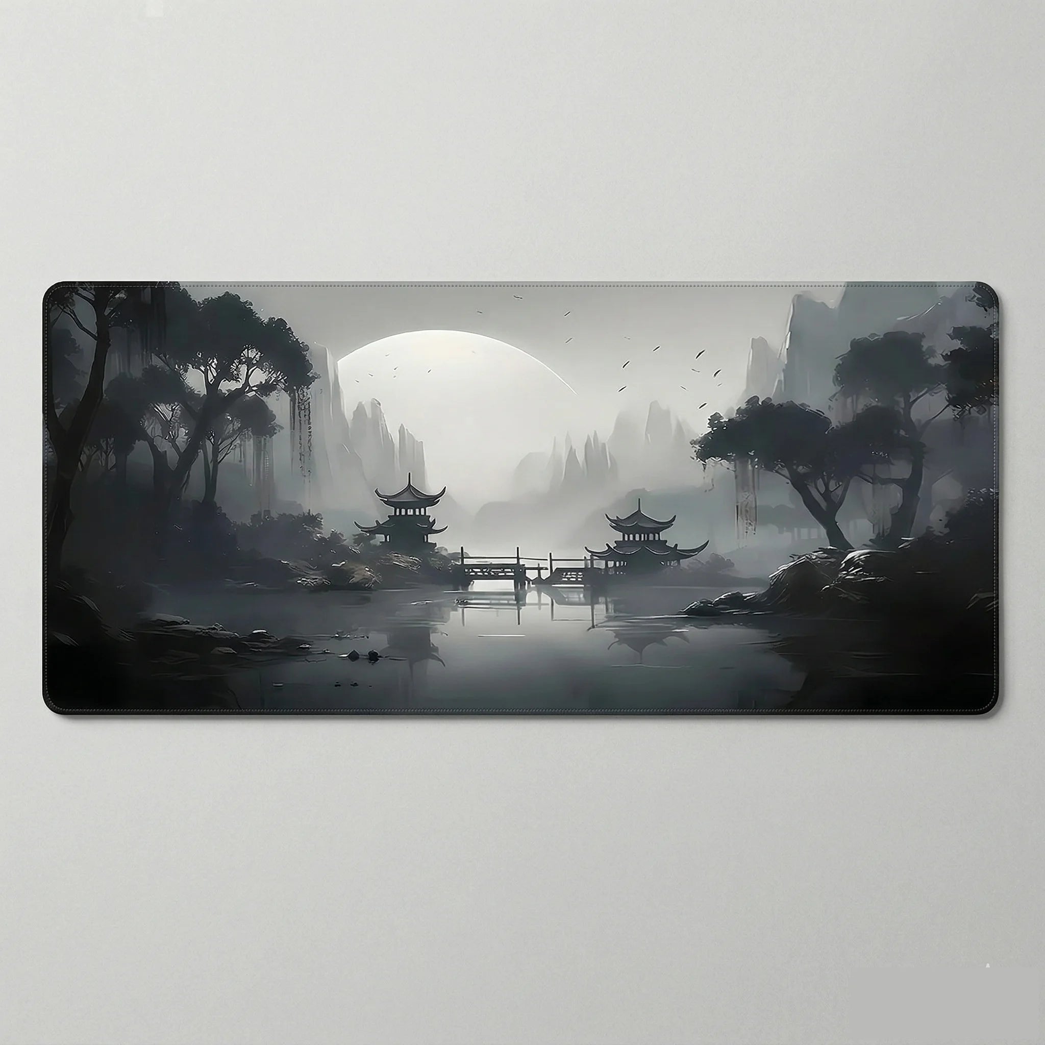 Tapis de souris 900x400 gris avec motifs templiers