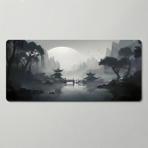 Tapis de souris 900x400 gris avec motifs templiers