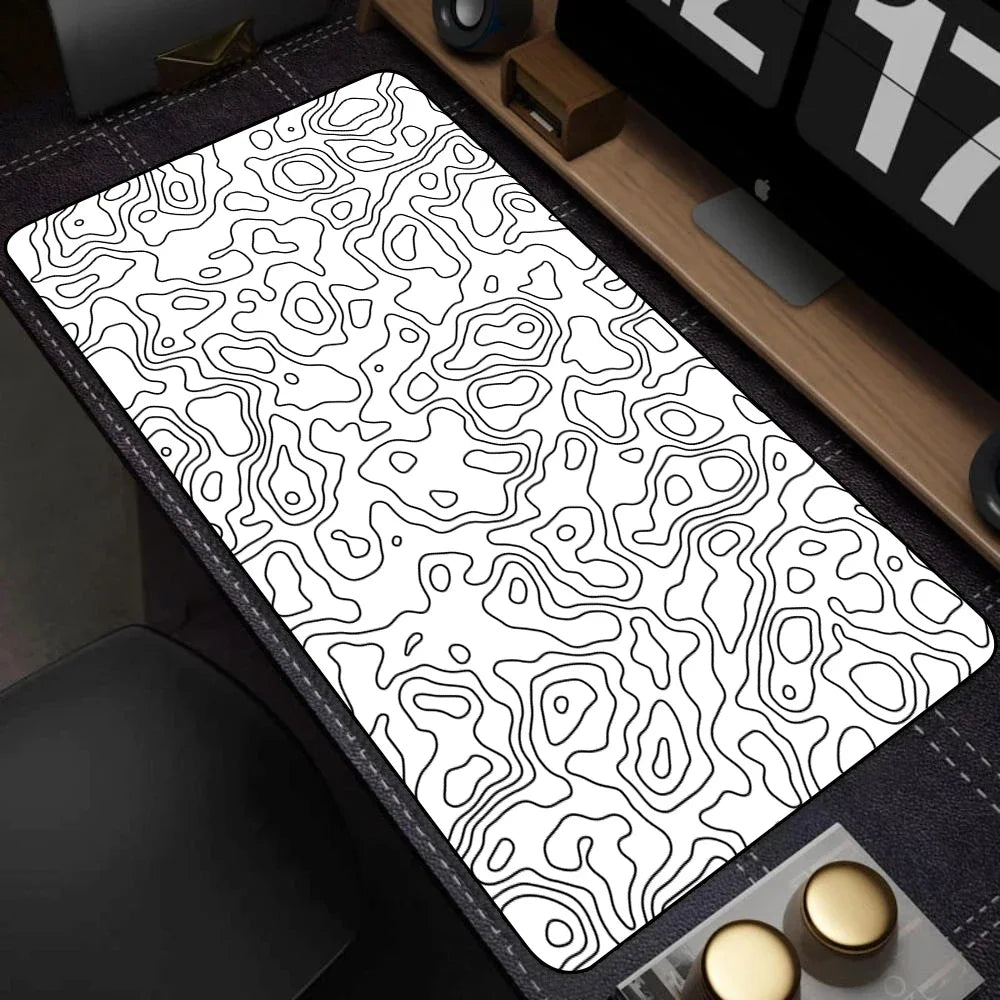 Vue detail tapis de souris Topo Lines