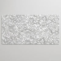 Tapis de souris blanc | Topo Lines