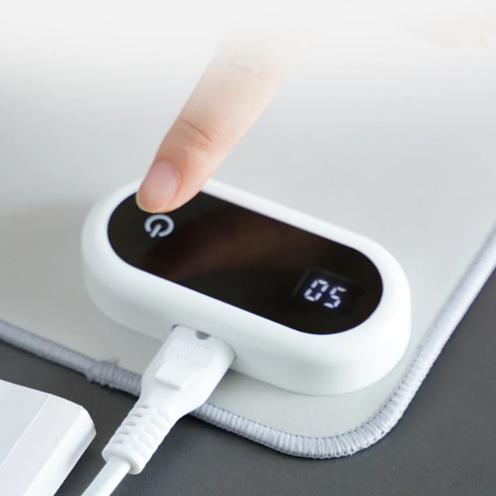 Vue detail tapis de souris Pure White Heat