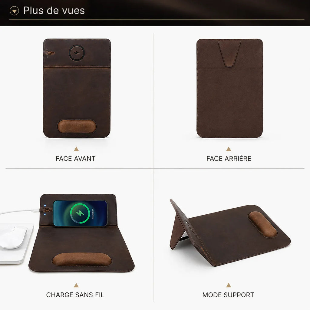 Tapis de souris cuir | Smart Desk