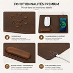 Tapis de souris cuir | Power Desk
