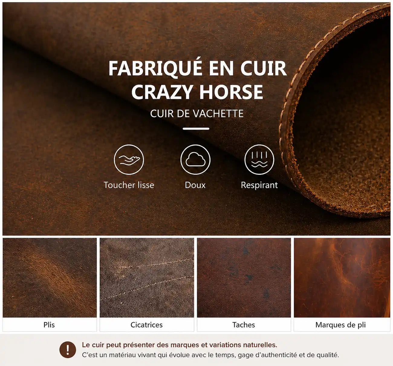 Tapis de souris cuir | Minimal Desk