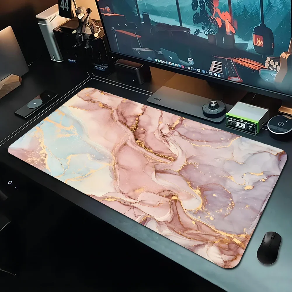 Vue detail tapis de souris Rose Marble