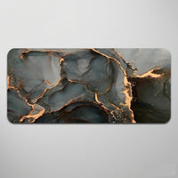 Tapis de souris design | Black Gold Marble