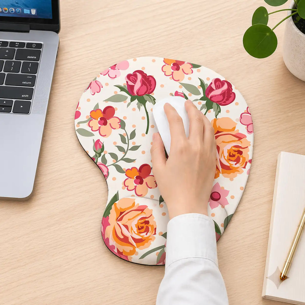 Tapis de souris ergonomique | Vintage Bloom