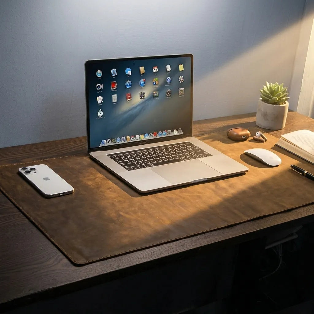 Tapis de souris cuir | Minimal Desk