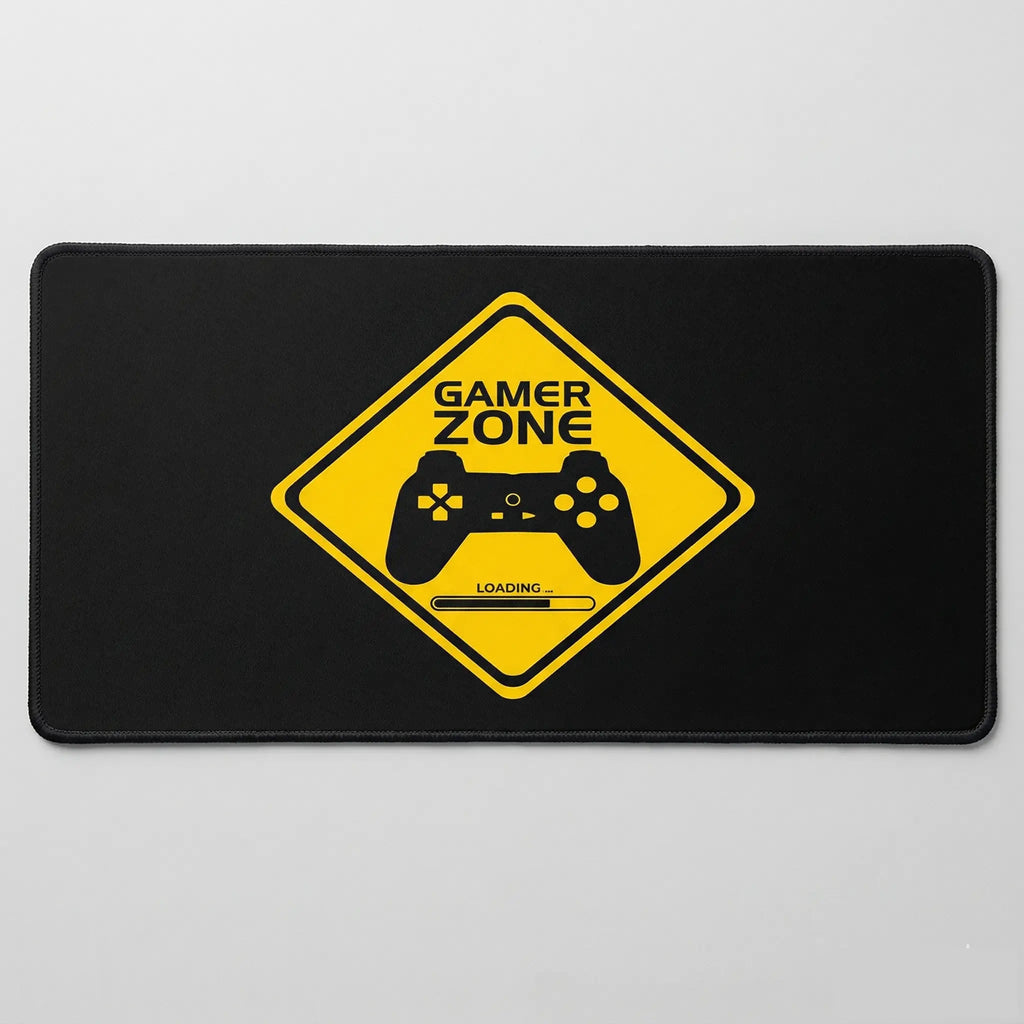 Tapis de souris gaming zone gamer avec manette de jeux