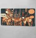 Tapis de souris japonais aux motifs animés et des lanternes