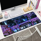 Vue detail tapis de souris Sakura City