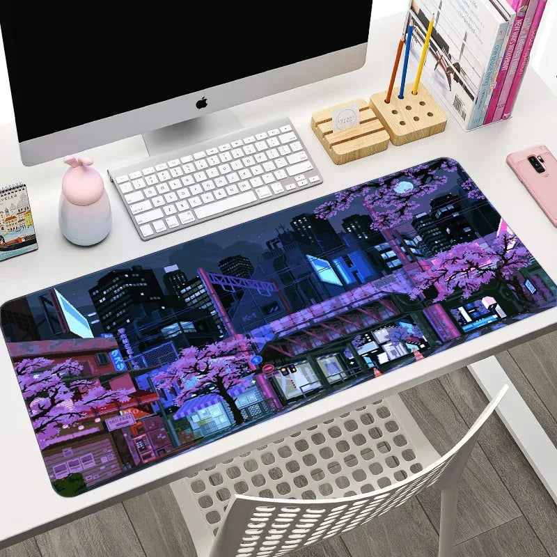 Vue detail tapis de souris Sakura City