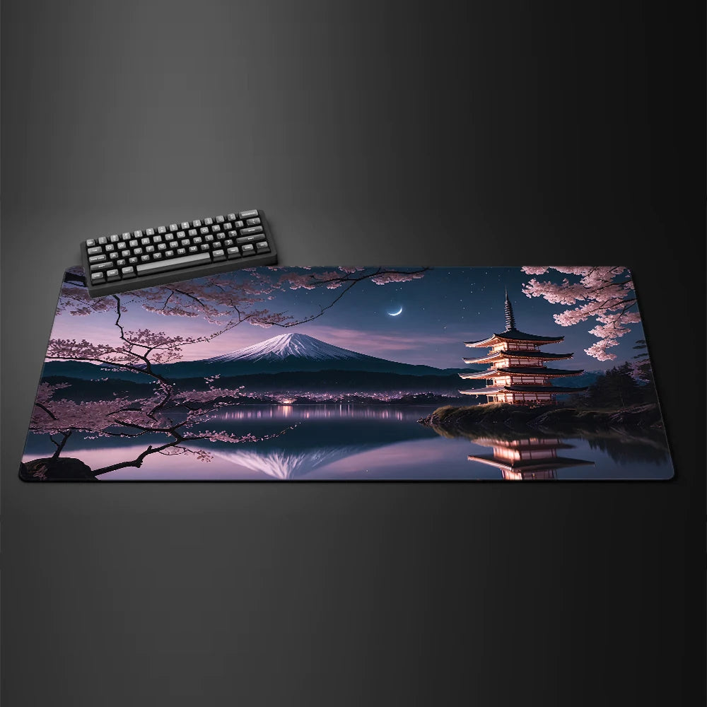 Vue detail tapis de souris Fuji Lake
