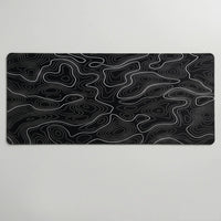 Tapis de souris noir et blanc | Dark Topo