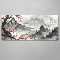 Tapis de souris noir et blanc | Ink Horizon