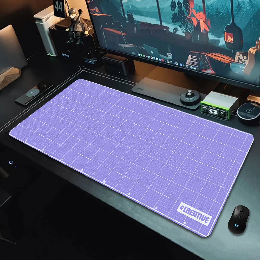 Vue detail tapis de souris Blueprint Grid