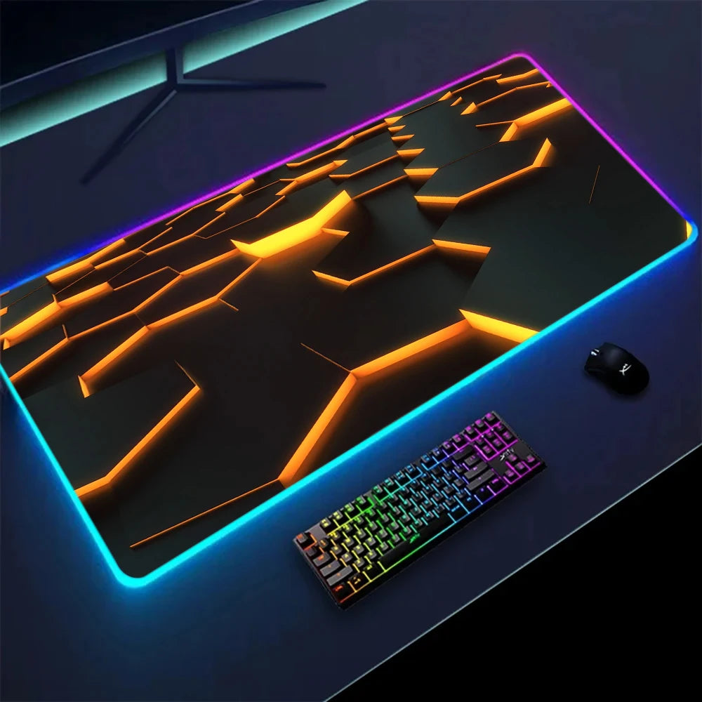 Vue detail tapis de souris Ember Hex