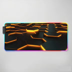Tapis de souris RGB lumineux ember hex 3d