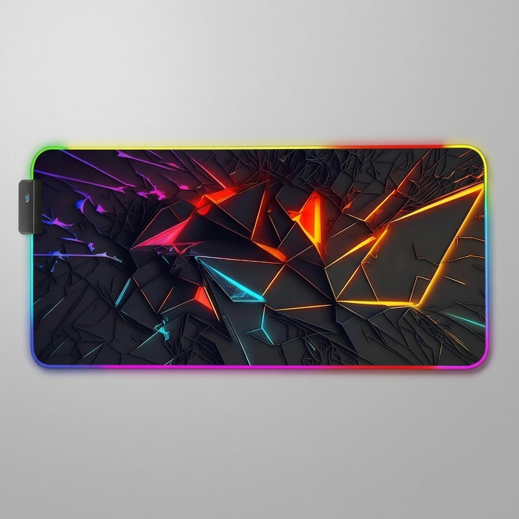 Tapis de souris rgb lumineux colorées motifs néons