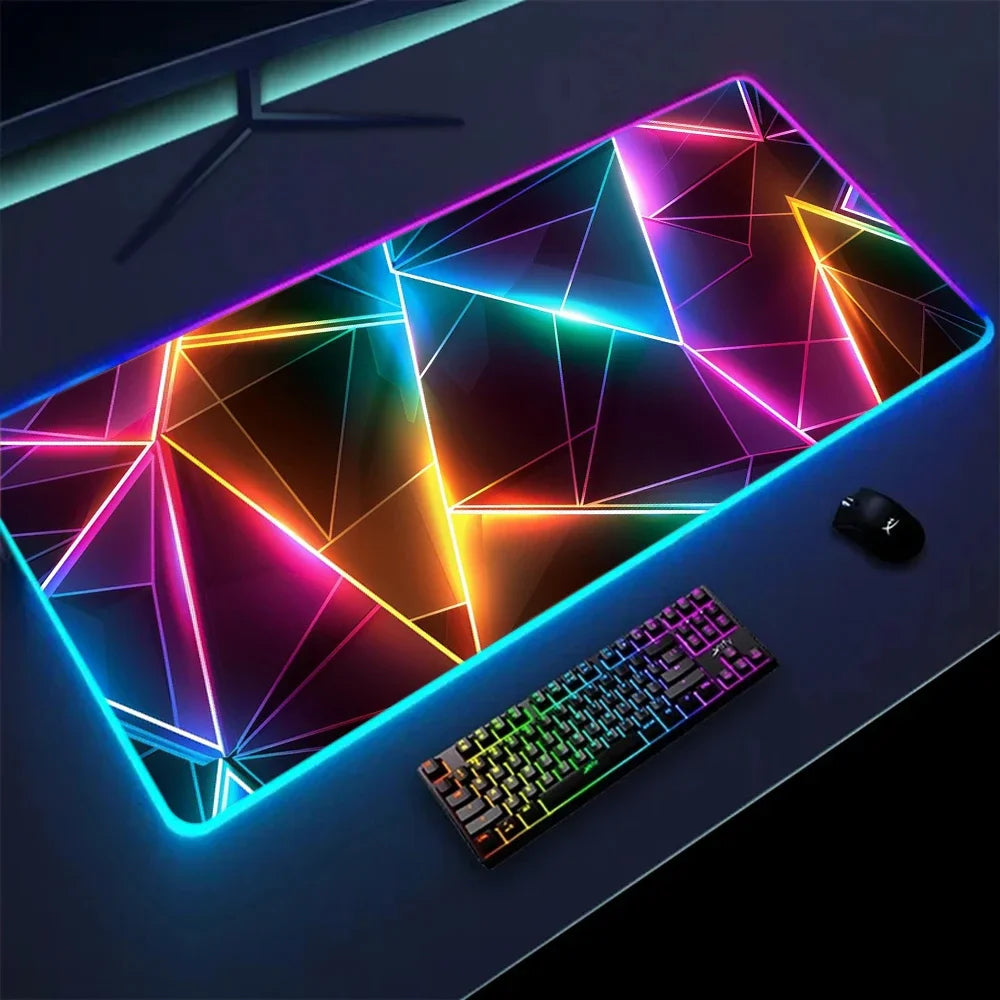 Vue detail tapis de souris Neon Hex