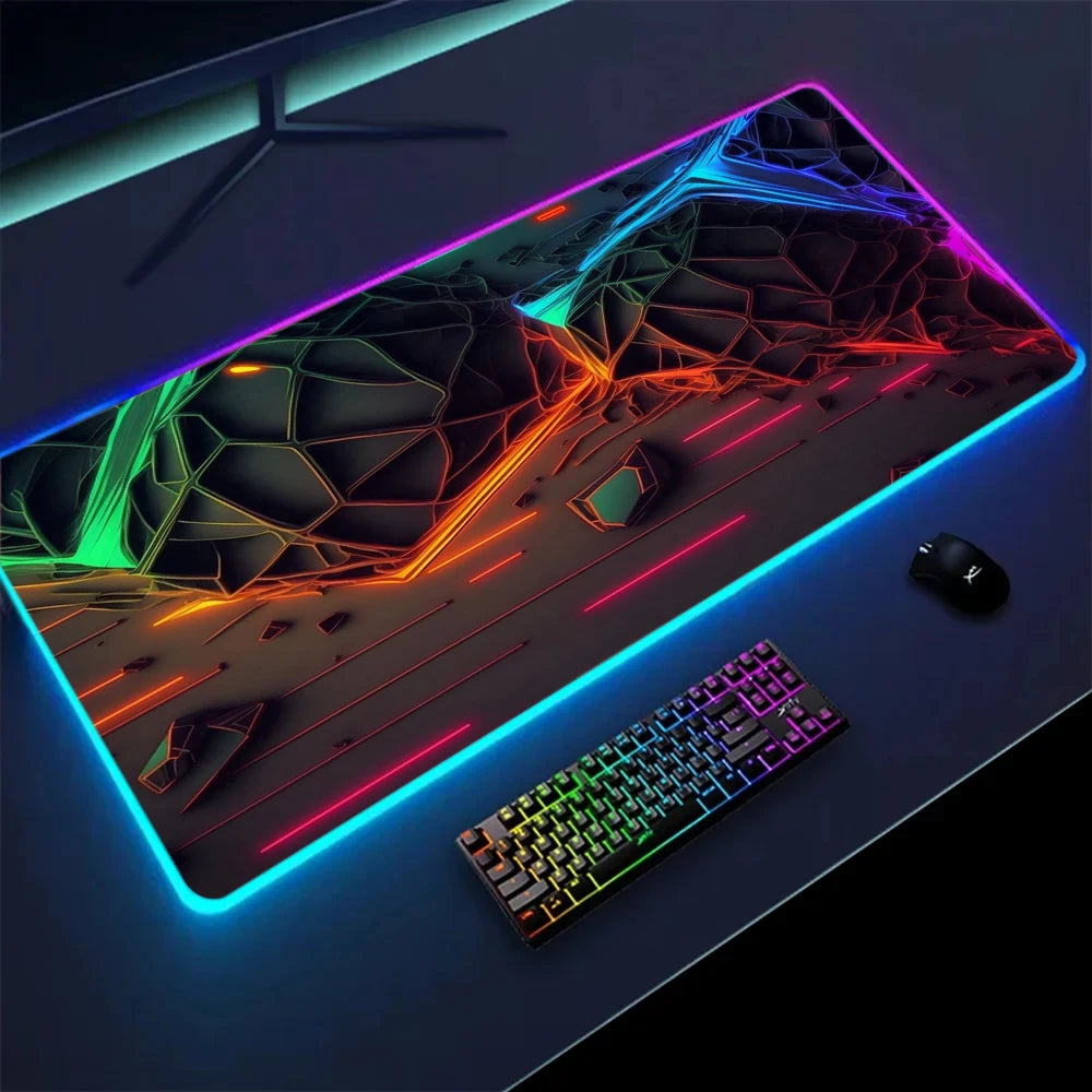 Vue detail tapis de souris Neon Rift