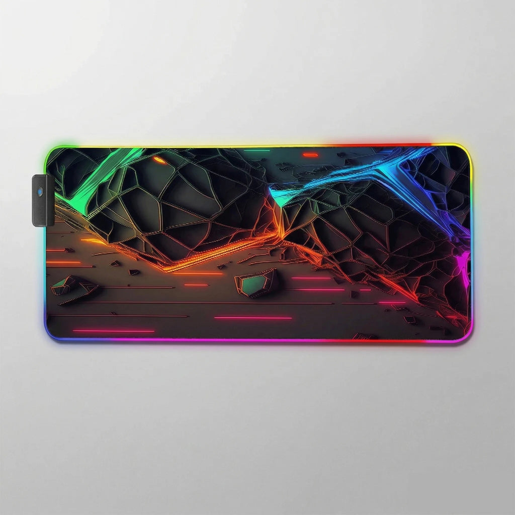 Tapis de souris RGB néons colorées rift