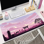 Vue detail tapis de souris Pink Horizon